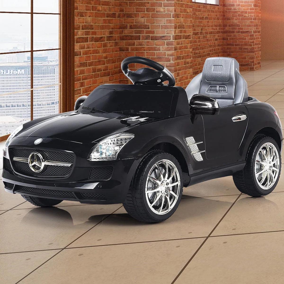 Black Kids Ride On Car L24057