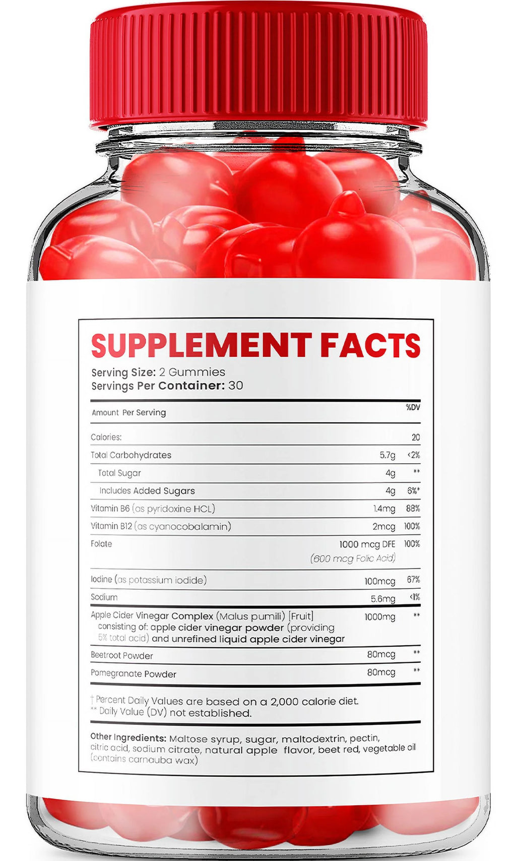 Keto ACV Gummies 1000mg Vitamin B12 300 Gummies O3775