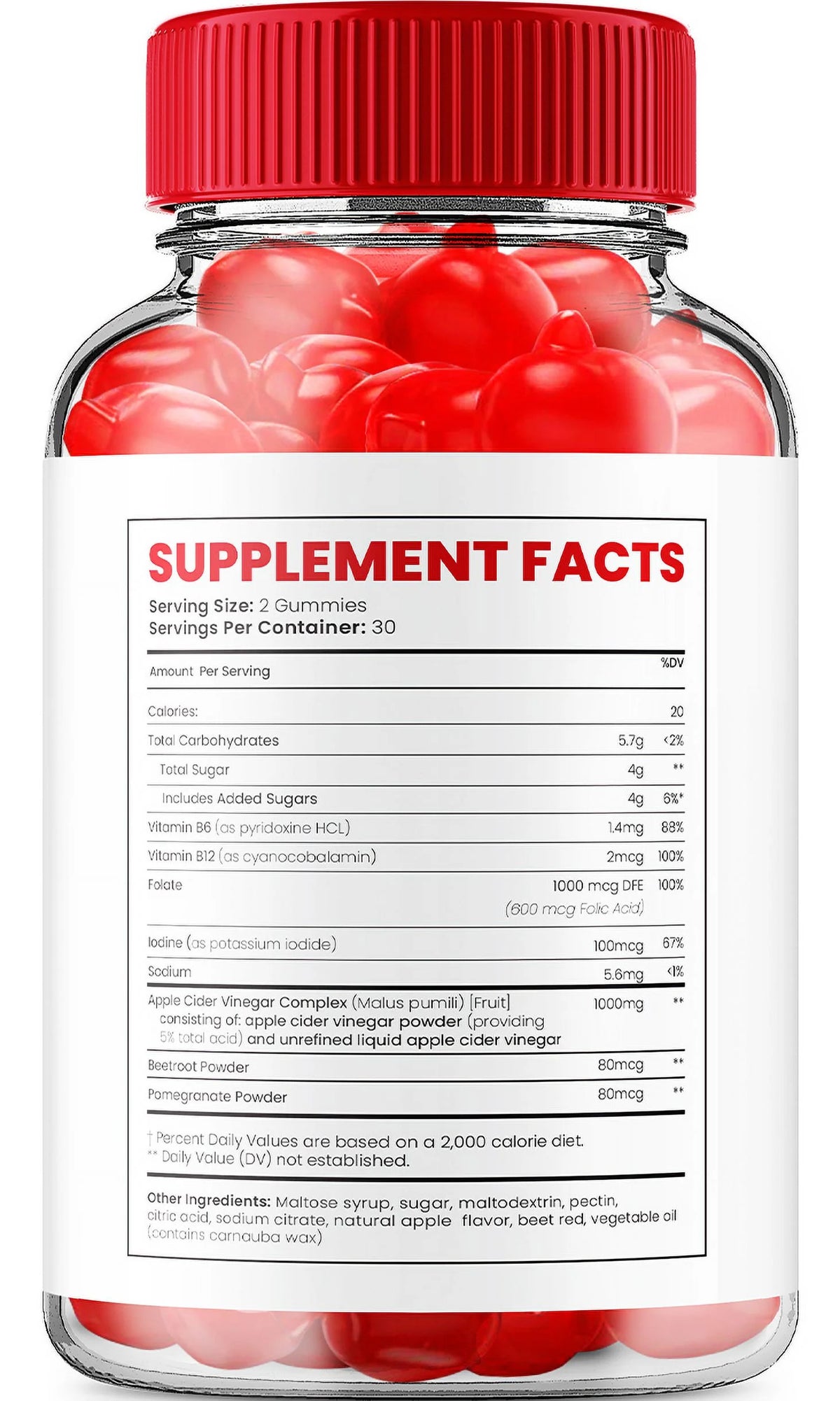 Keto ACV Gummies 1000mg Vitamin B12 300 Gummies O3775