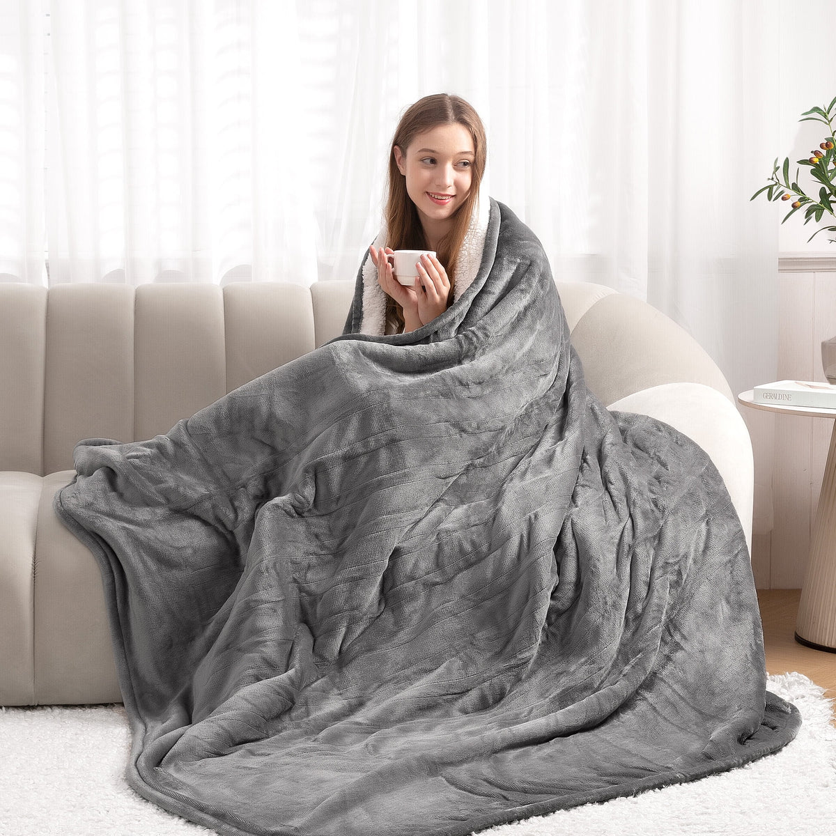 Electric Blanket Full Size 4 Heating Levels Machine Washable F415249