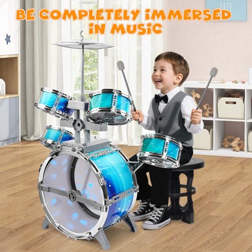 Kids Drum Set with 5 Pcs Drums B190