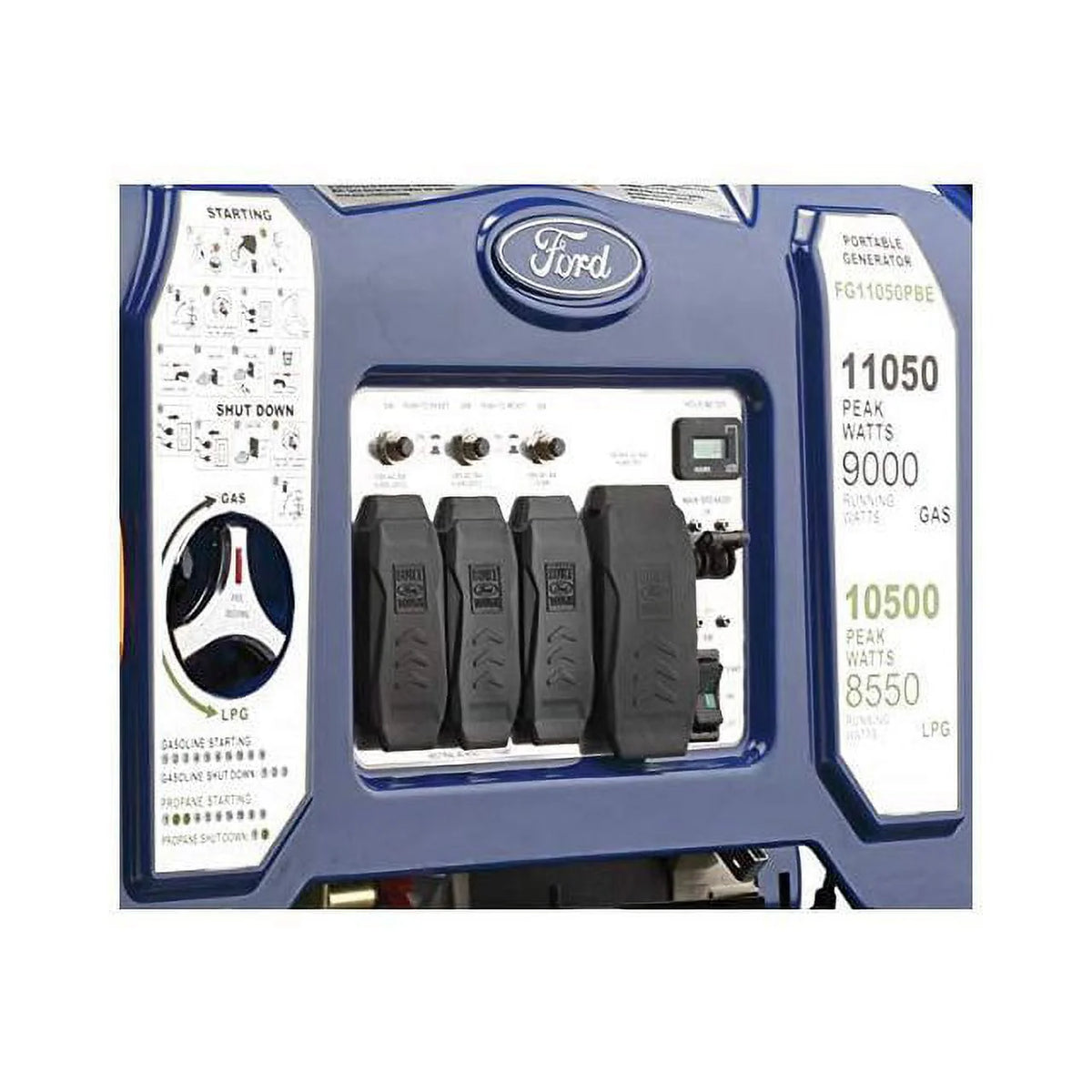 11050W Dual Fuel Portable Electric Start Generator V82914