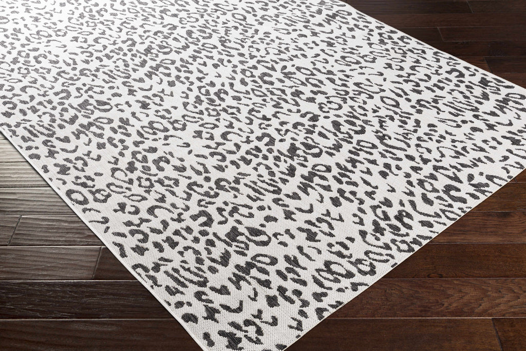 Animal Print Area Rug - Black, White - 7'10" x 10'2" S9470