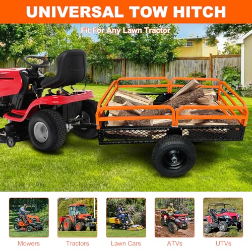 Heavy Duty 1500-Pound Capacity Steel Dump Cart V5249