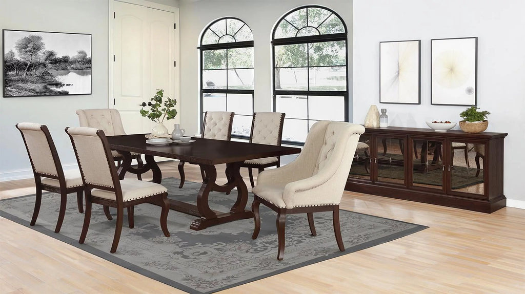 Rectangular Trestle Dining Set F499