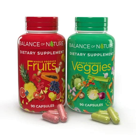 90 Fruit and 90 Veggie Capsules Supplement Set T890054