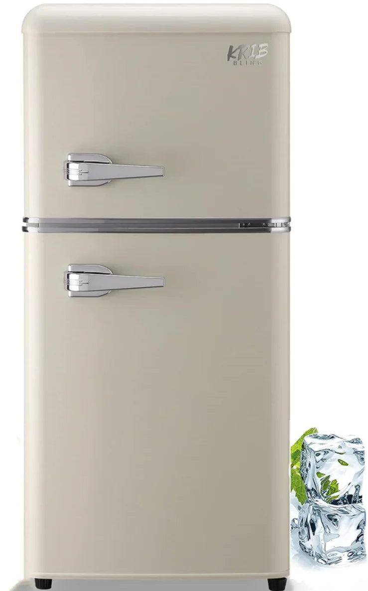 3.5 cu.ft Two Door Compact Refrigerator with Freezer, Red A119724