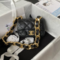 Black Mini Flap Shoulder and Crossbody Bag C460