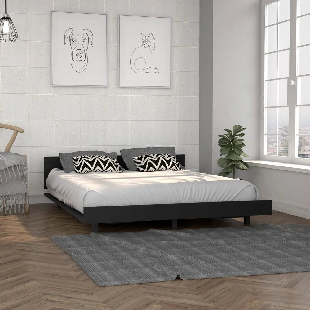 Smokey Oak Twin Size Bed S91402