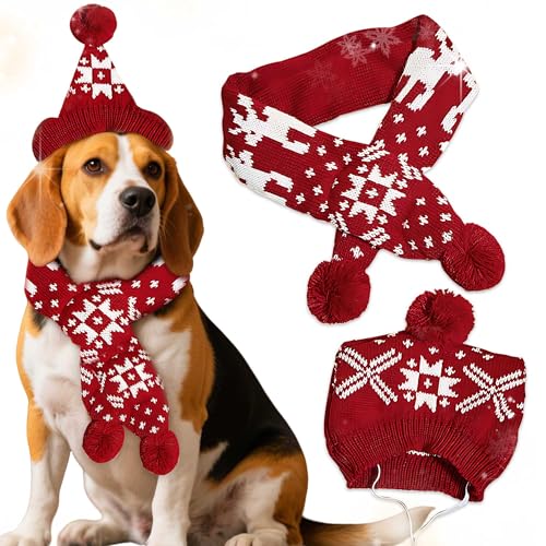 Christmas Antler Pet Red Scarf S159184