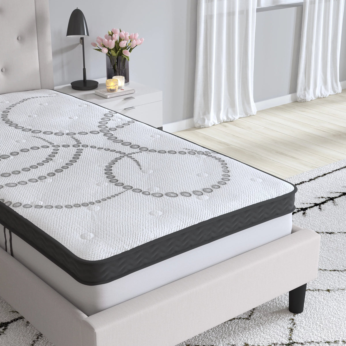 10" Hybrid Pocket Spring Memory Foam Mattress, Twin I341