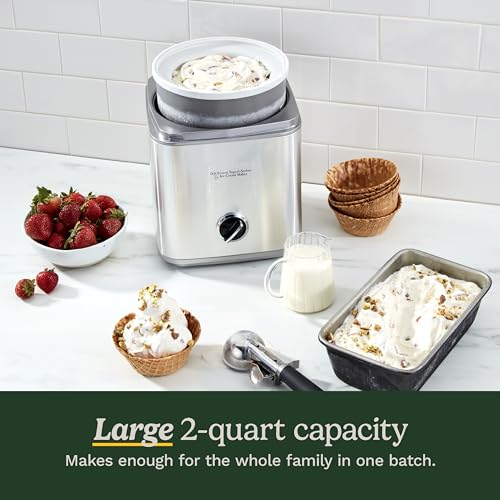 Ice Cream Maker 2-Qt Silver I1620