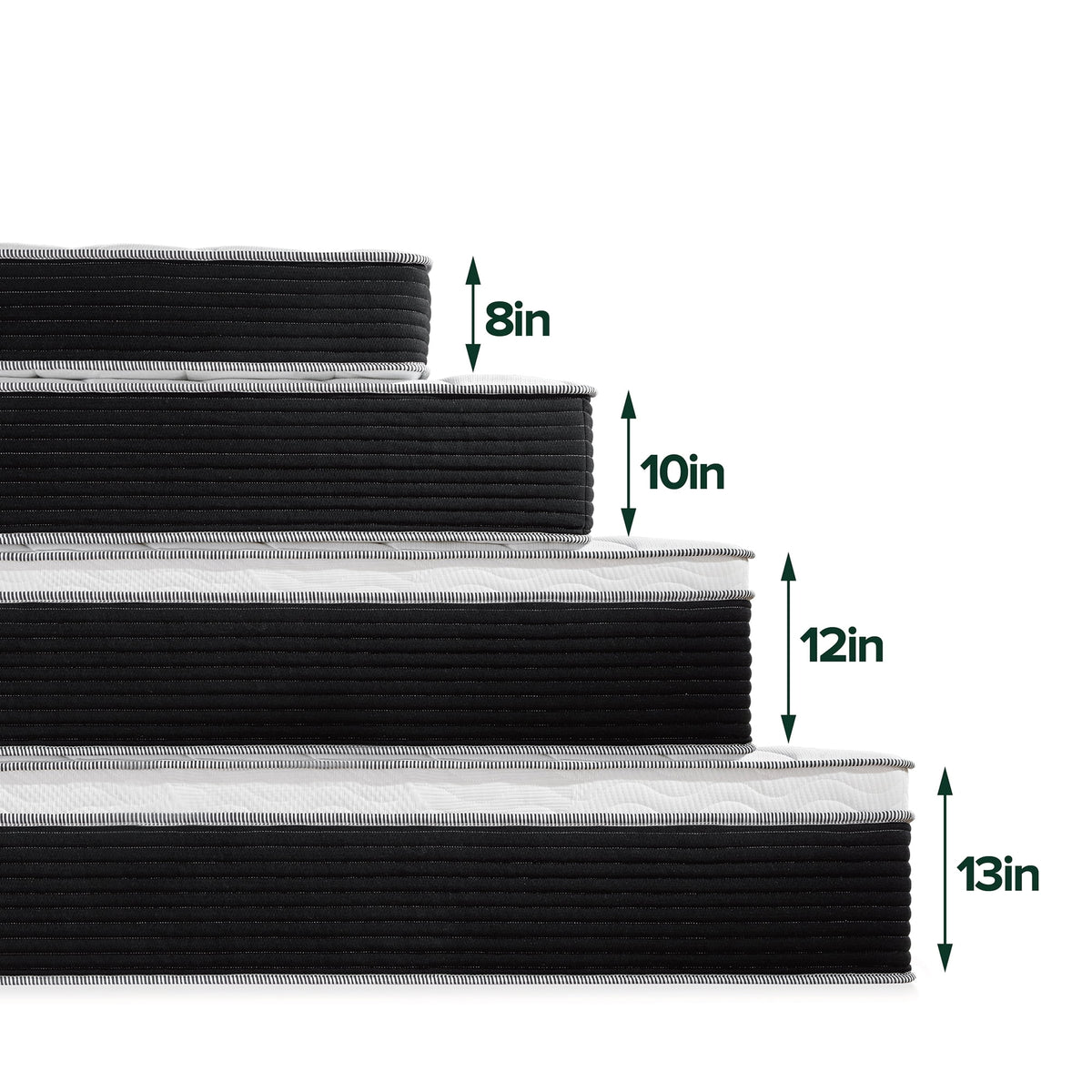 10 Classic Pocket Spring Hybrid Queen Mattress L809
