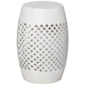12.5" White Steel Round Side Table P23803
