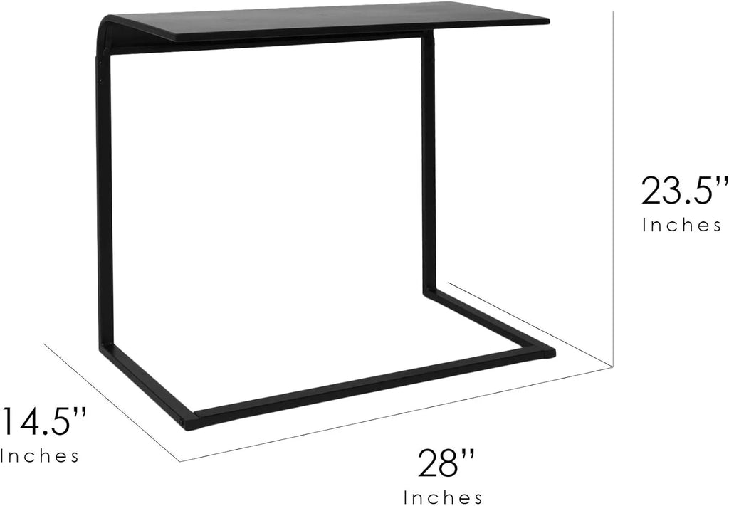 Black C-Shaped Desk A121