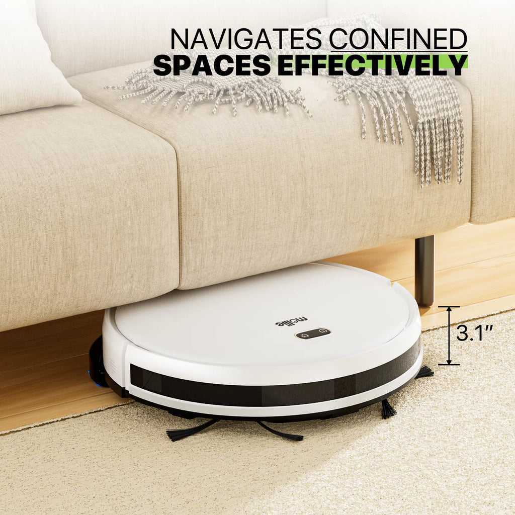 2 in 1 Robot Vacuum and Mop Combo, 2800pa White H834768
