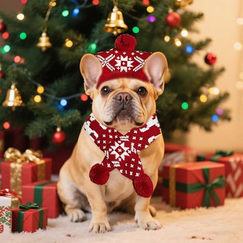 Christmas Antler Pet Red Scarf S159184
