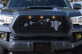 Steel Grille with 3 Amber Raptor Lights V2145