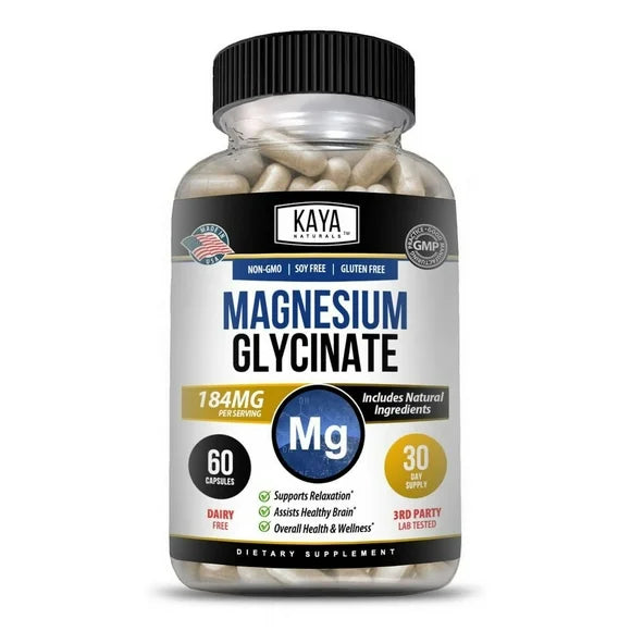 Magnesium Glycinate 184 MG Chelated 30 Capsule N726