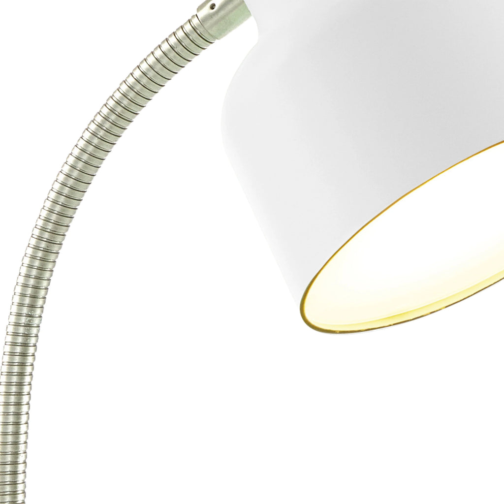 LED Desk Lamp with AC Outlet, Matte Black F818610