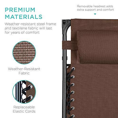 Beige Textilene Mesh Zero Gravity Recliner Chair L5156