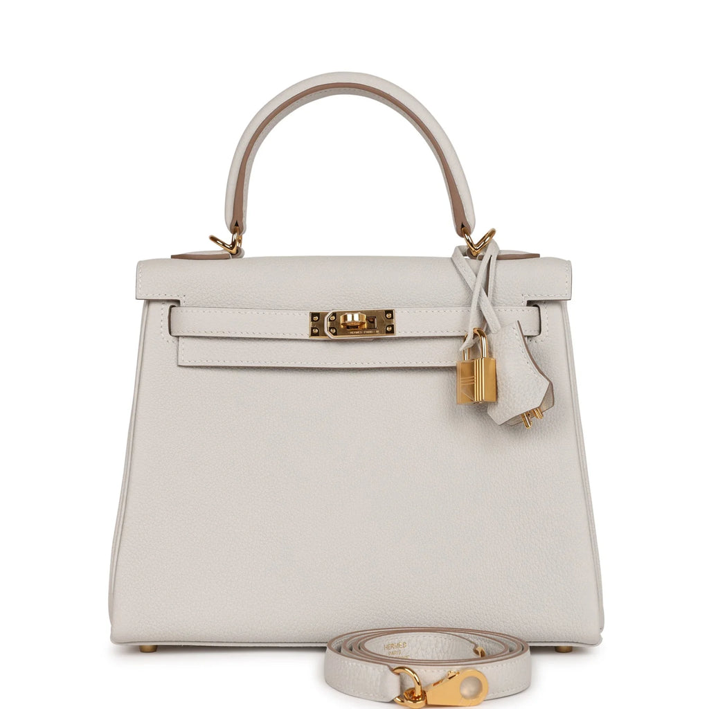 Gris Pale Togo Leather Bag P657