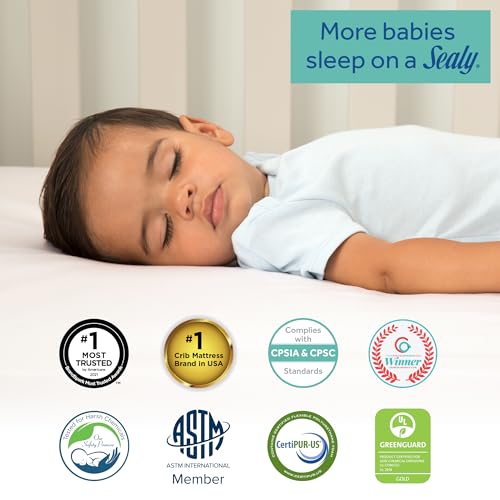 Breathable Crib Mattress, 2 Stage, 52x28 E4561