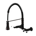 Wall Mount Pull-Down Sprayer Kitchen Faucet Oil Rubbed Bronze K908