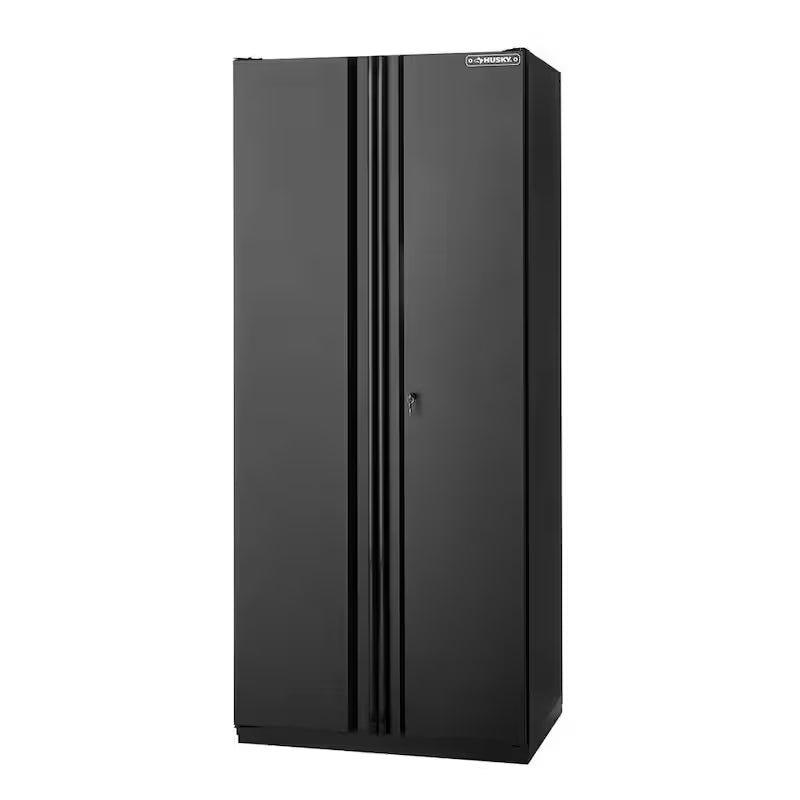 Heavy Duty 20-Gauge Steel Freestanding Garage Cabinet in Black M444814