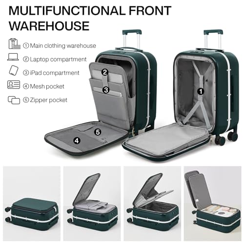 20'' Carry On Luggage with Laptop Pocket A5902
