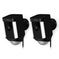 Black Wired Outdoor Security Camera 2-Pack F599661