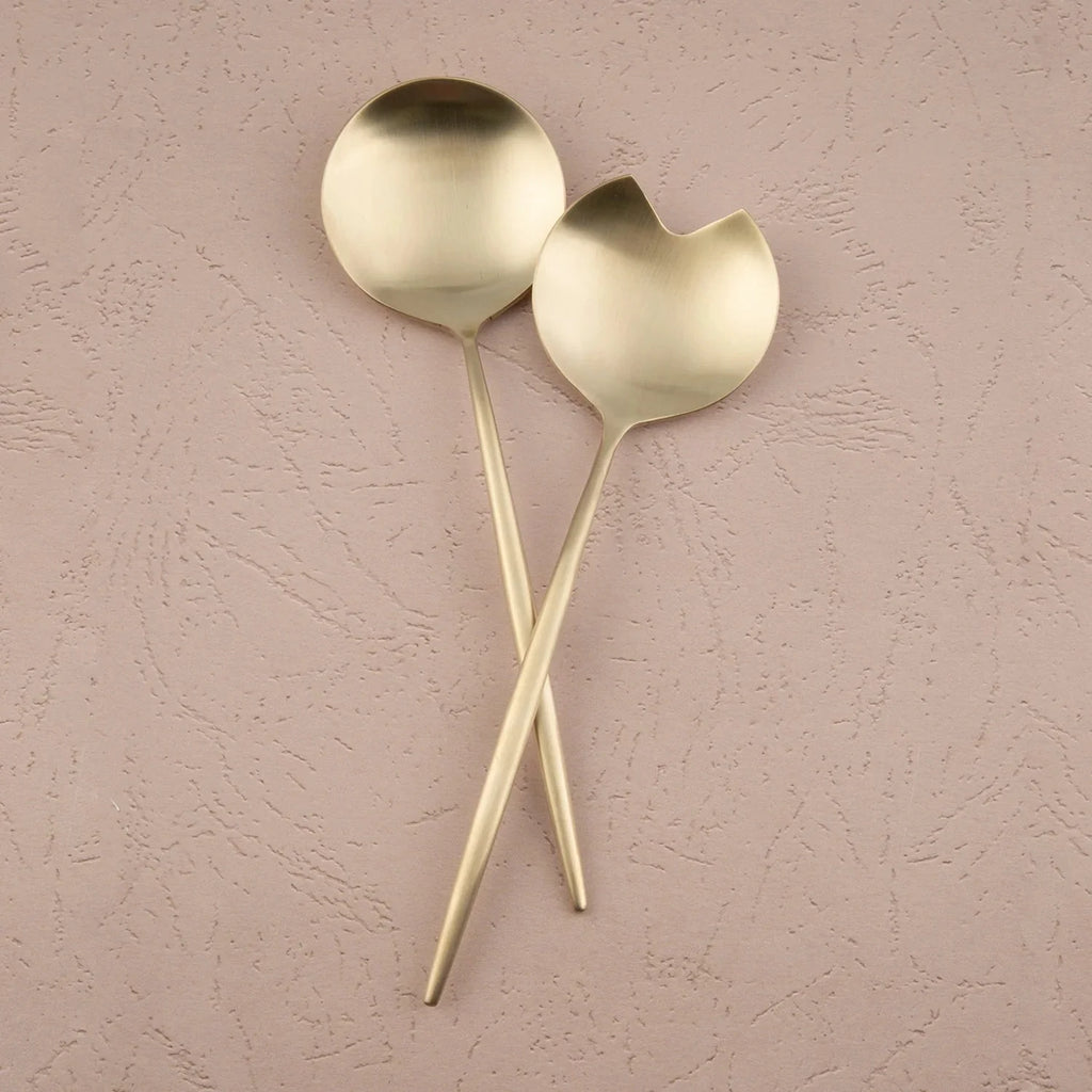 Champagne Satin 2-Piece Hostess Set R36920