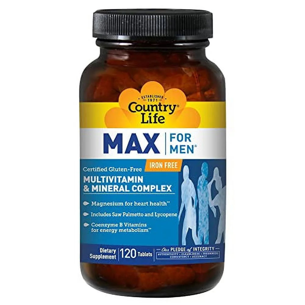 Multivitamin & Mineral Complex Vegetarian Tablets 120 Count Y12879