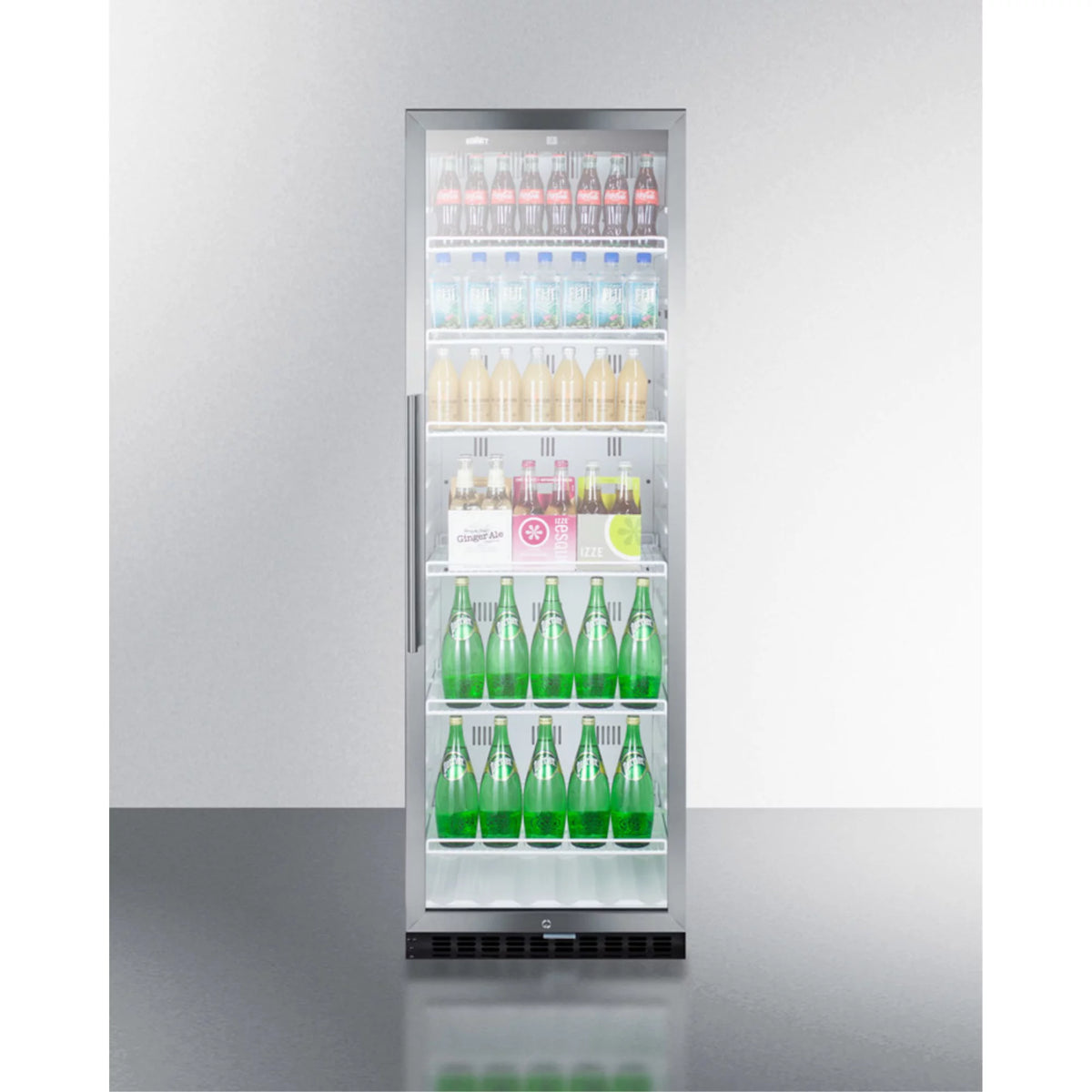24" Wide 12.6 Cu. Ft. Stainless Steel Merchandiser Refrigerator B50341