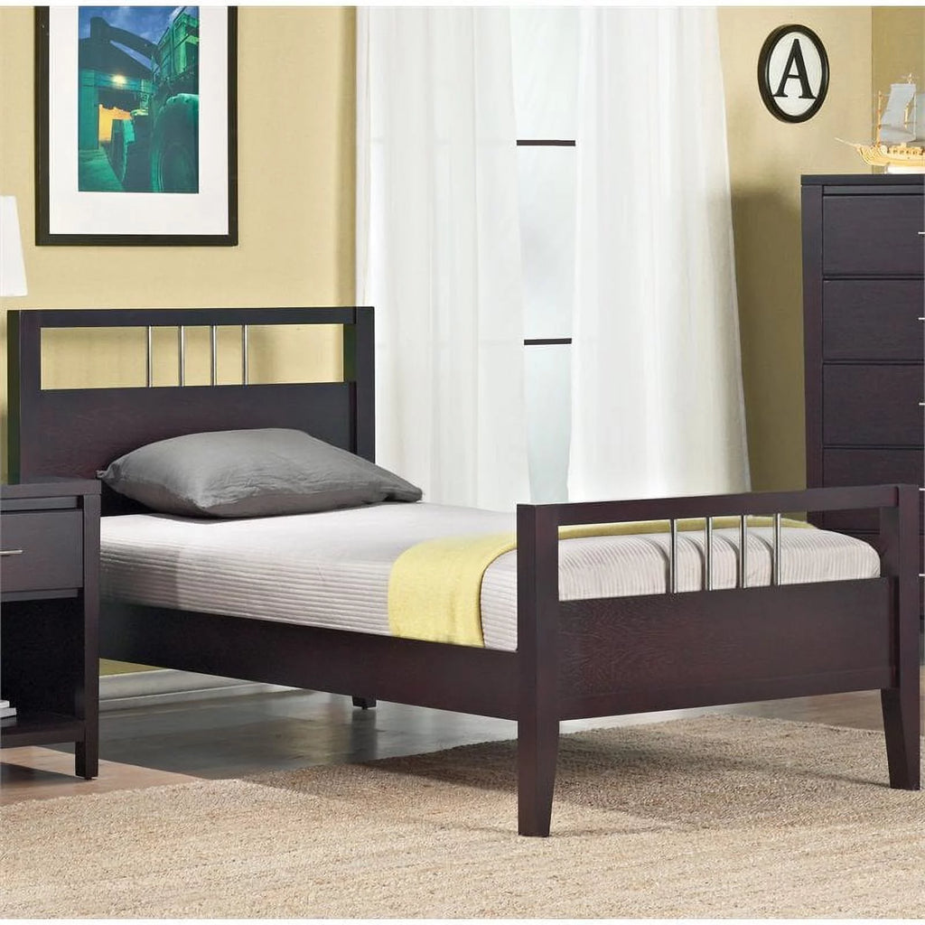California King Solid Wood Panel Platform Bed C12783