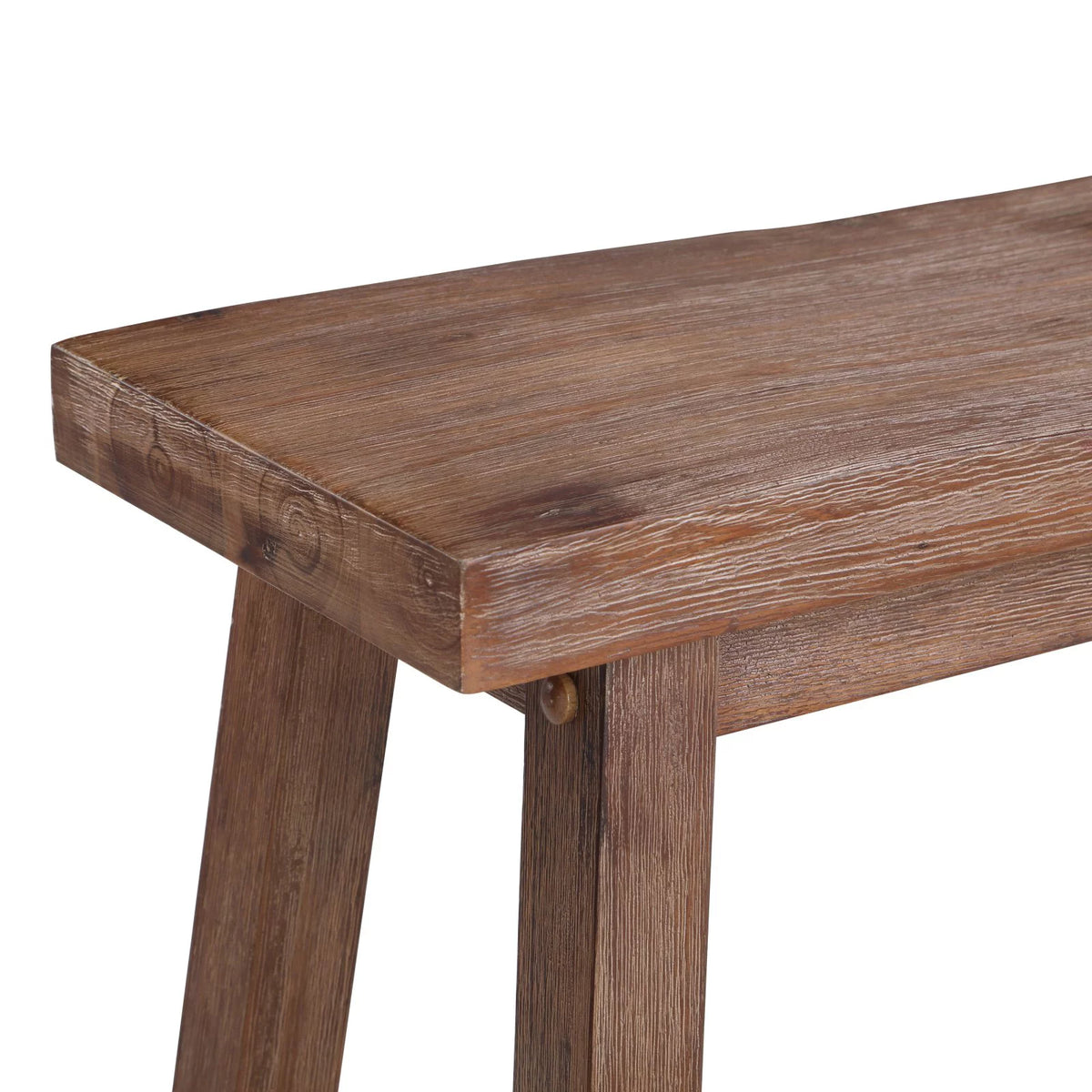 24in. Backless Wood Dining Bench F3085