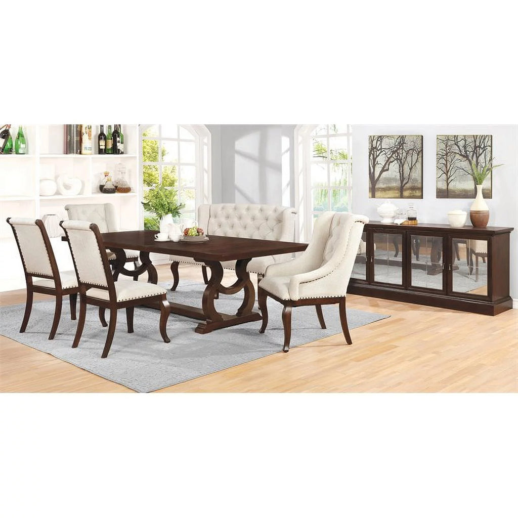 Rectangular Trestle Dining Set F499