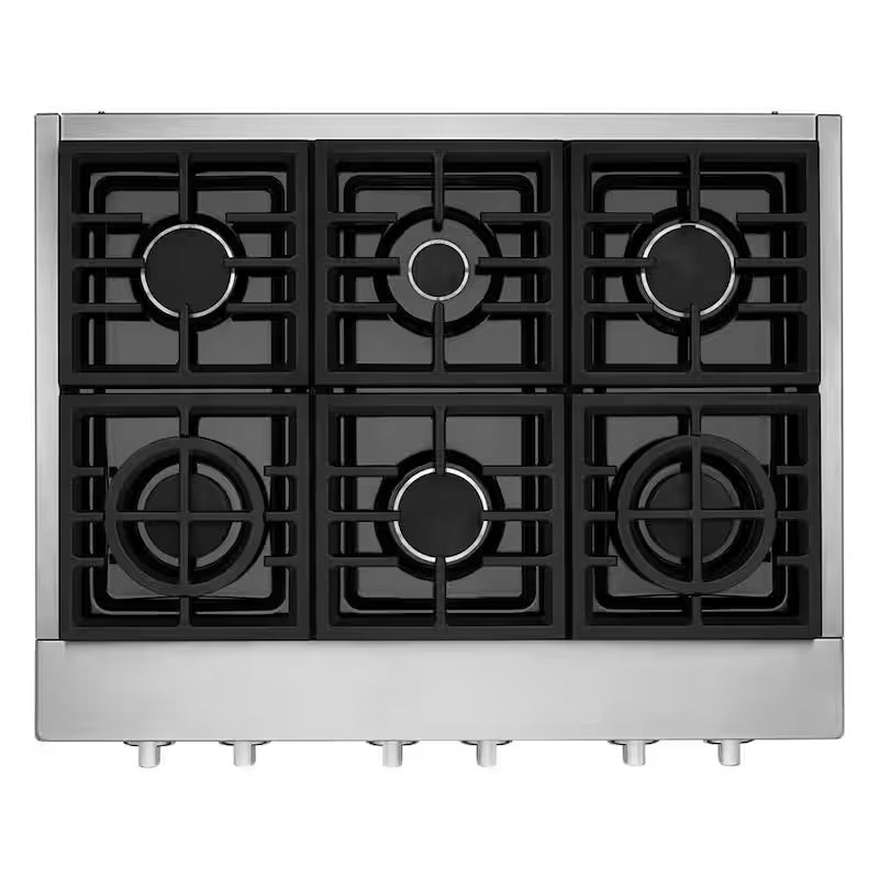 36 in. 6-Burners Stainless Steel Gas Cooktop E81930