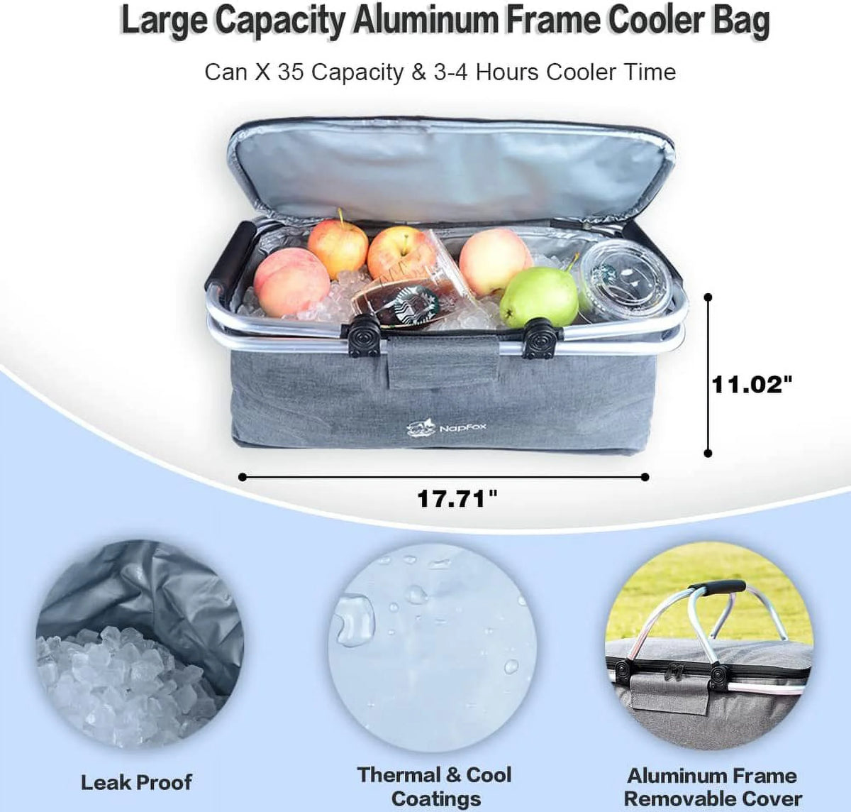 Collapsible Heavy Duty Folding Wagon Cart with Removable Canopy J426039