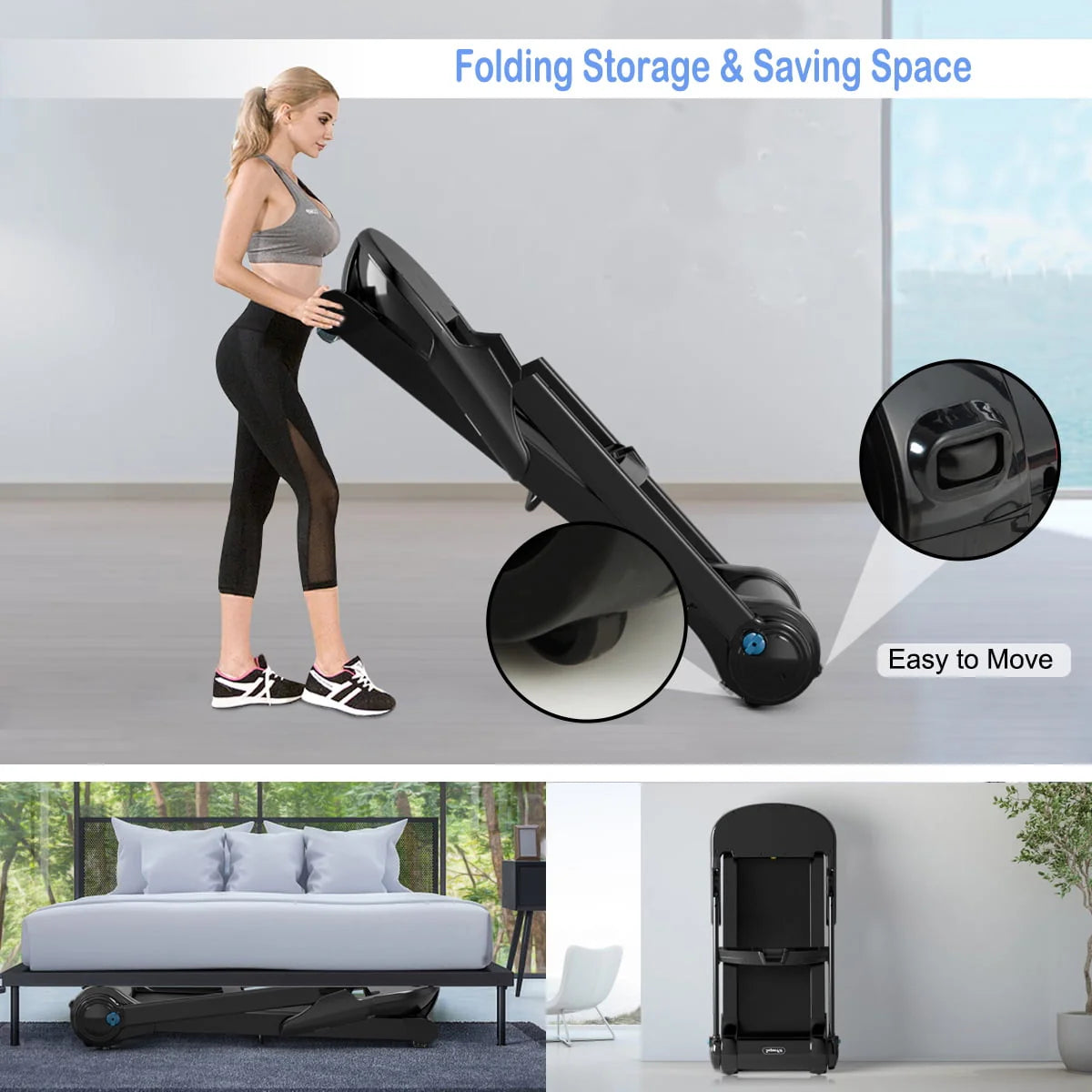 2.25 Hp Electric Folding Treadmill H171