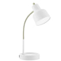 LED Desk Lamp with AC Outlet, Matte Black F818610