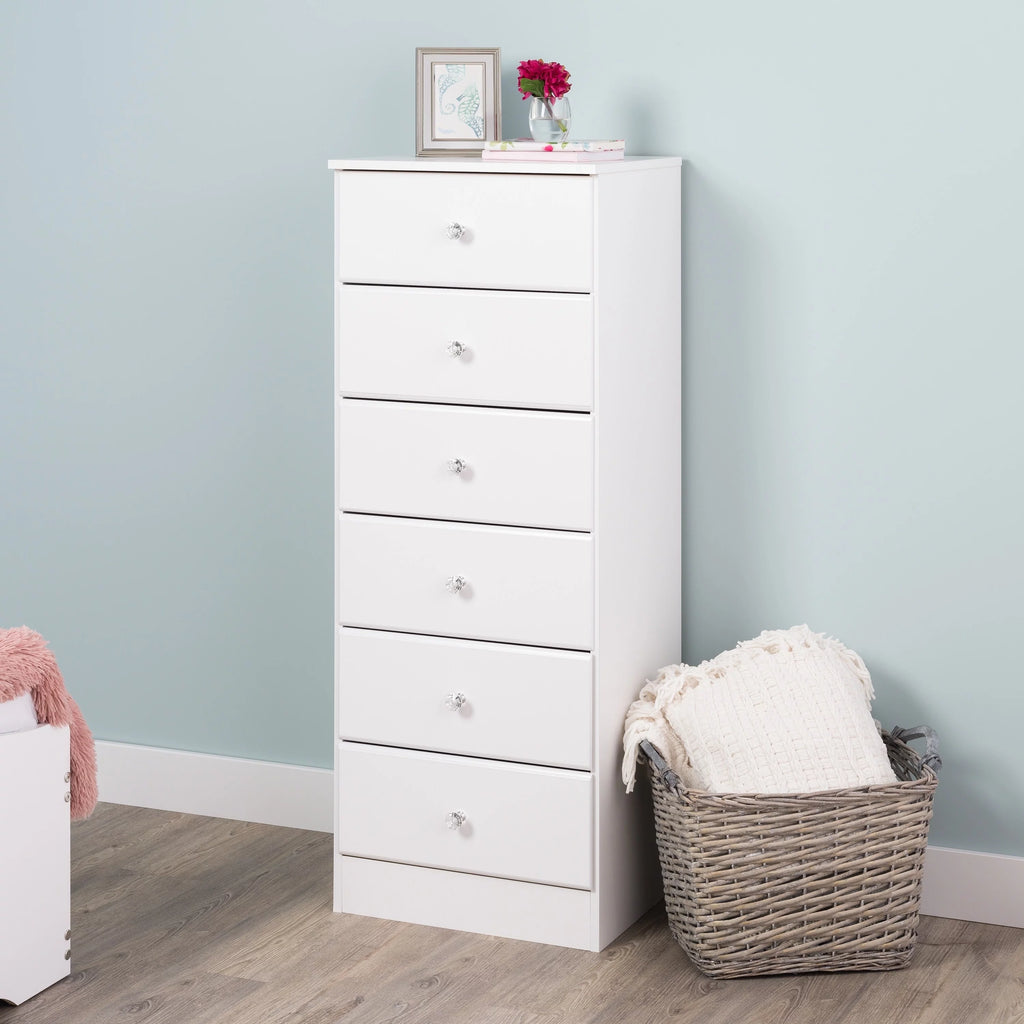 6 Drawer White Chest D930124