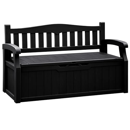 80 Gallon Black Storage Bench G594832