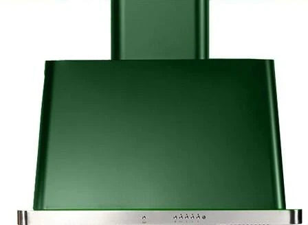 Emerald Green Wall Mount Range Hood with 600 CFM Blower J2726