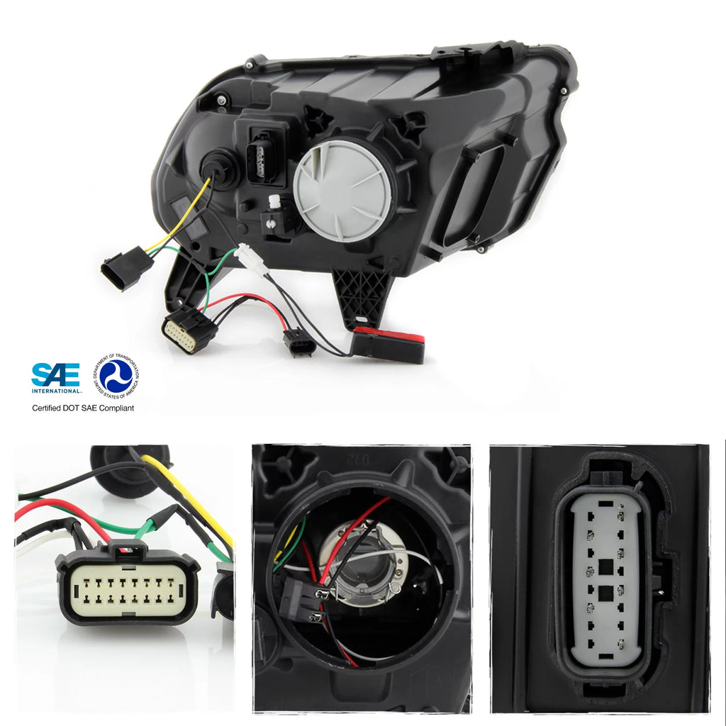 Black Projector Headlights Pair P692